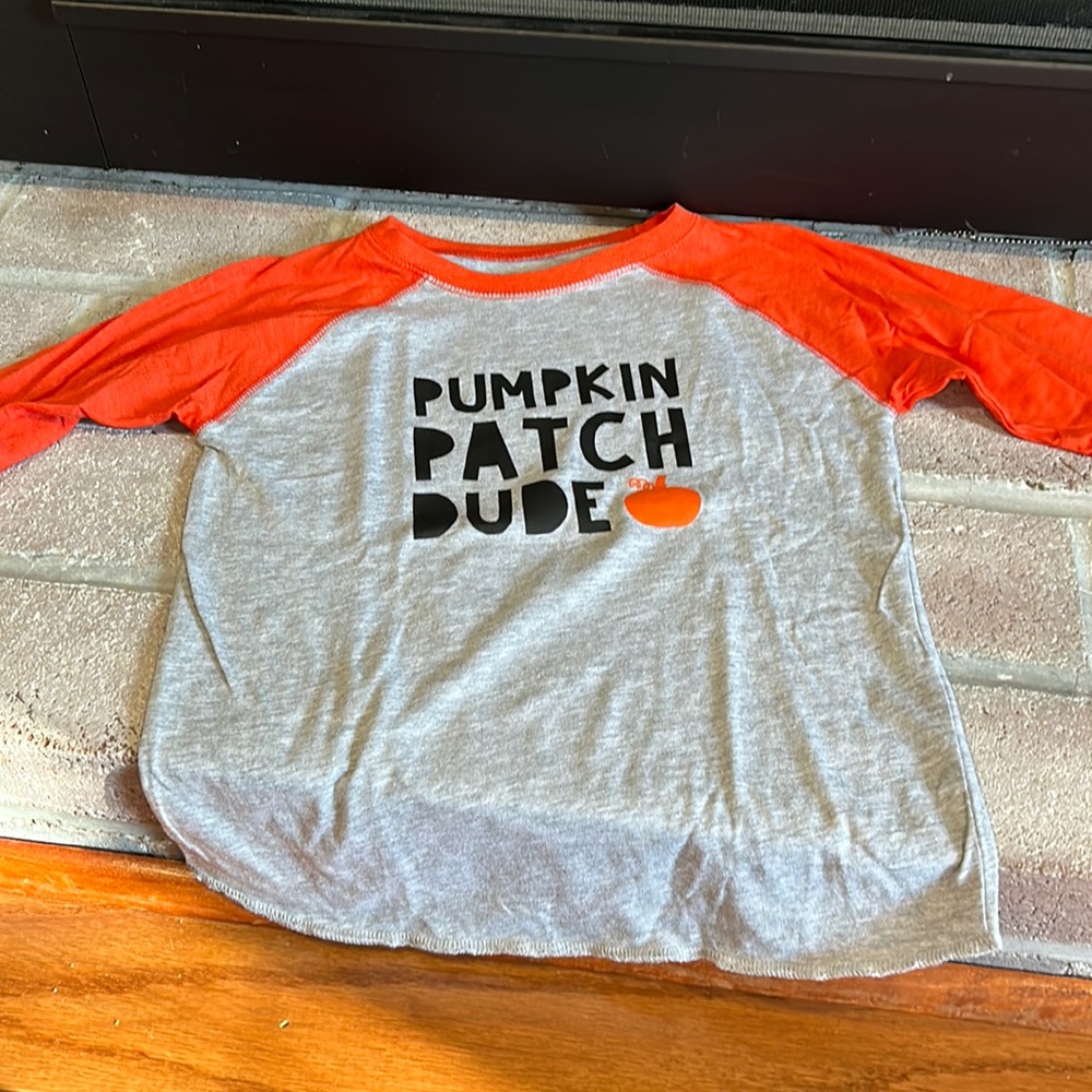 Boys pumpkin shirt